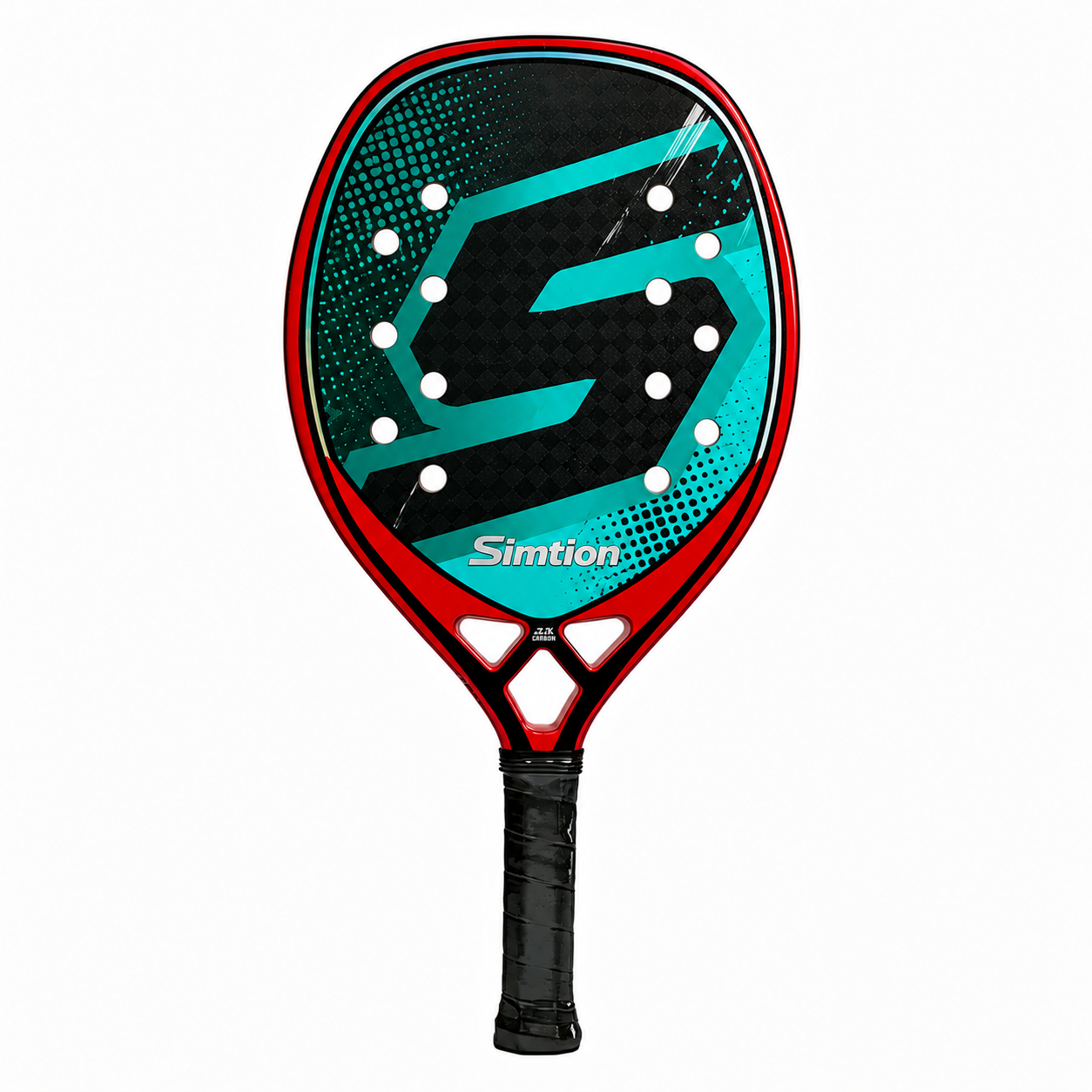 Simtion carbon fiber beach tennis racket 2 on a white background