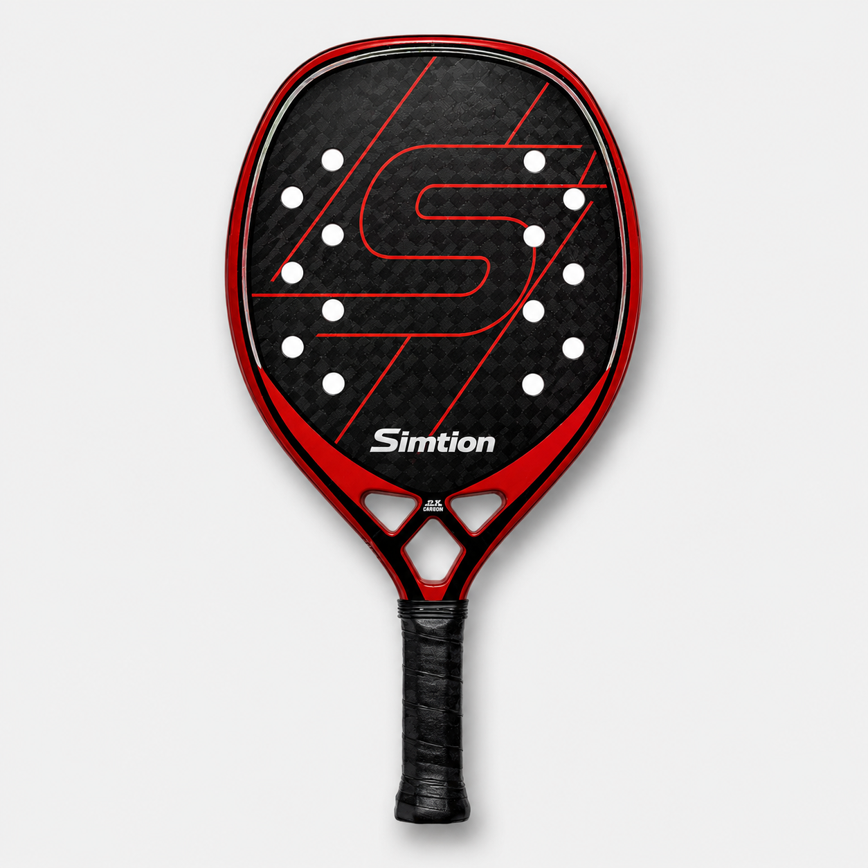 Simtion carbon fiber beach tennis racket 30 on a white background