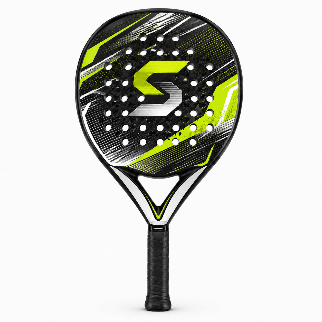 Simtion carbon fiber padel racket 38 on a white background