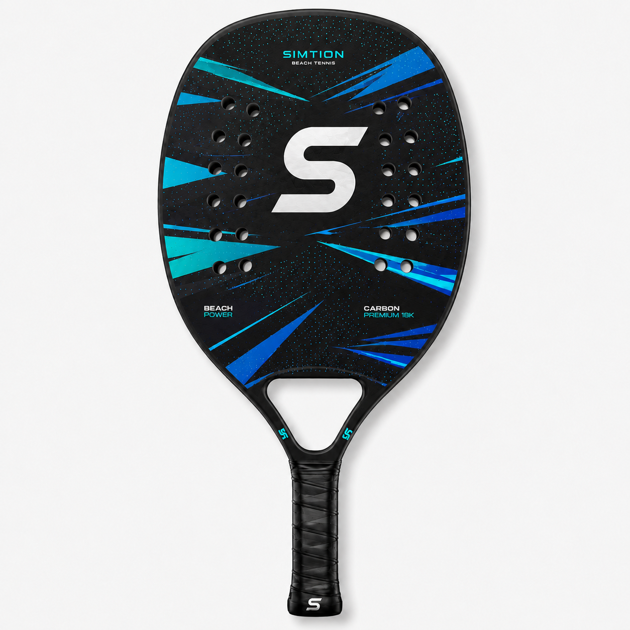 Simtion carbon fiber beach tennis racket 4 on a white background