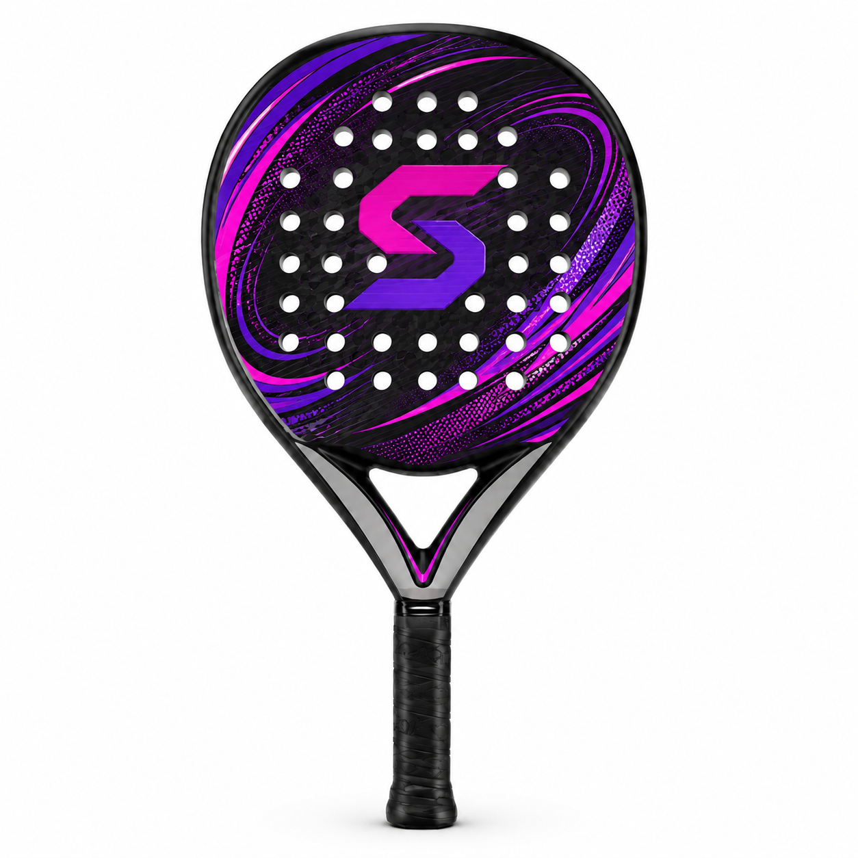 Simtion carbon fiber padel racket 40 on a white background