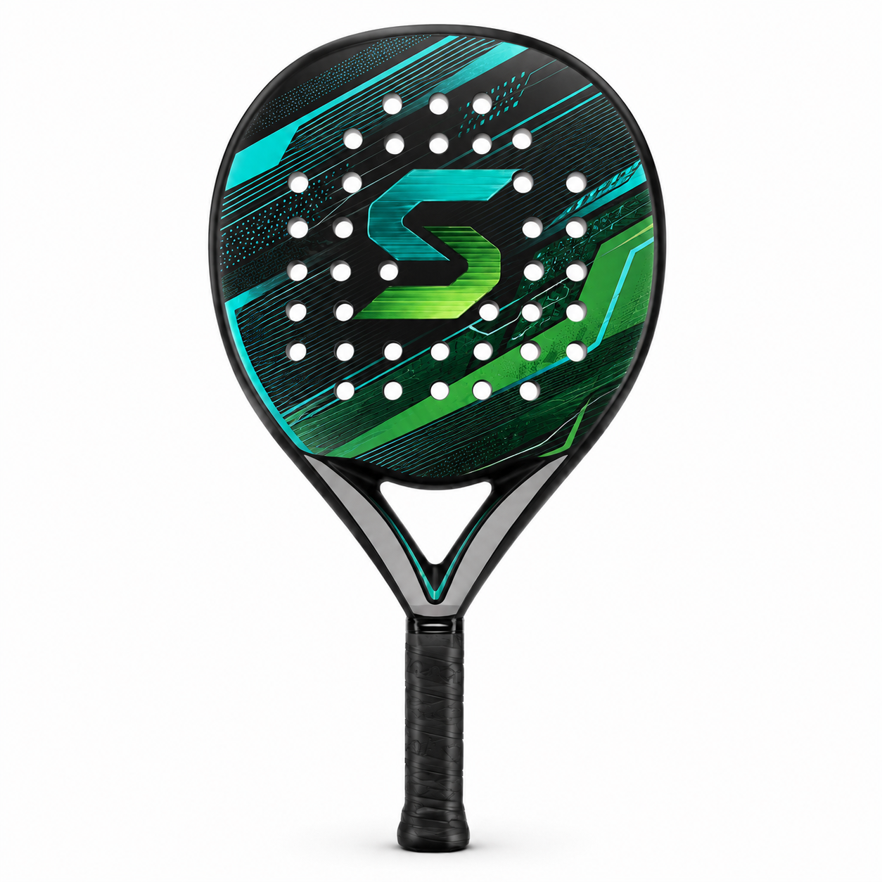 Simtion carbon fiber padel racket 42 on a white background