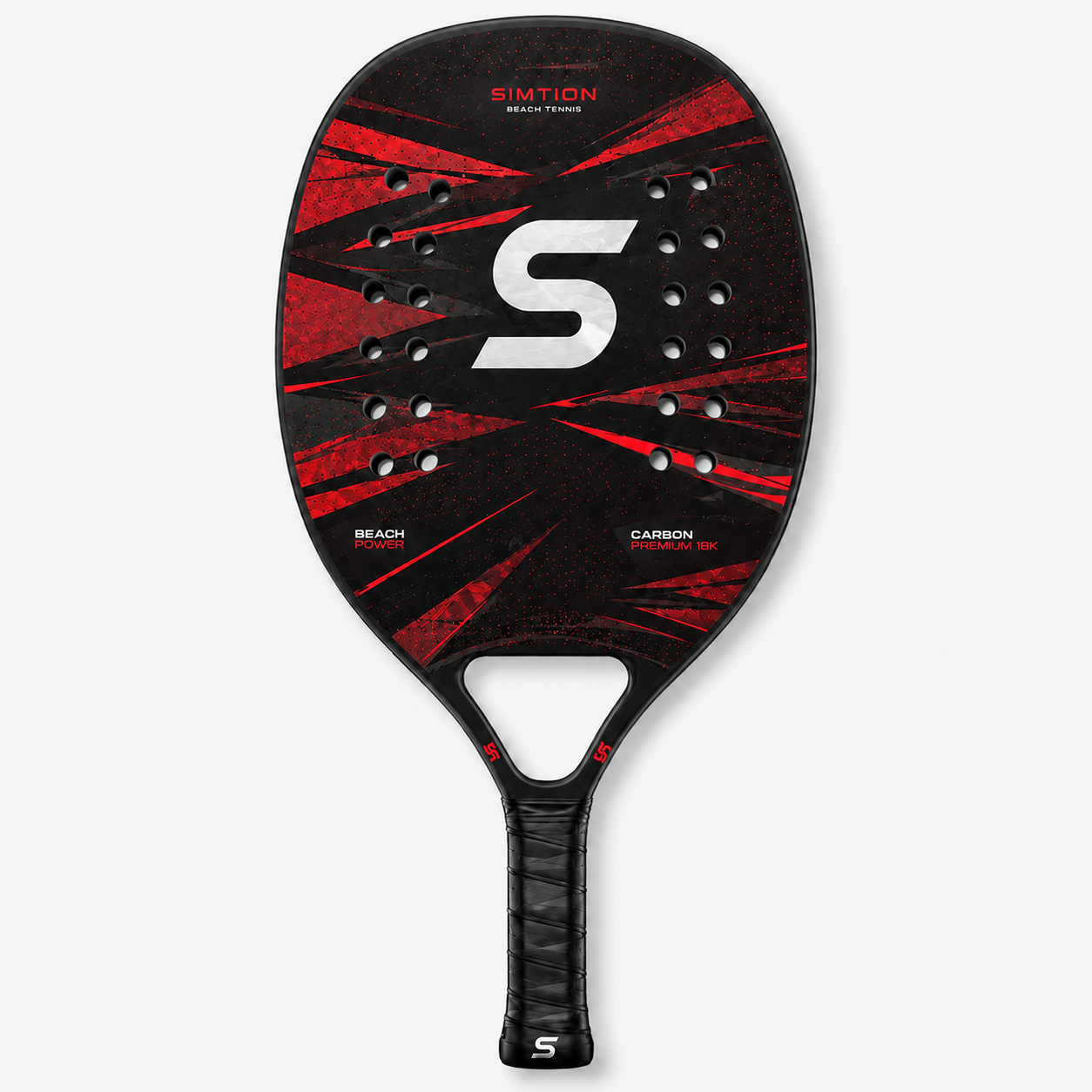 Simtion carbon fiber beach tennis racket 5 on a white background