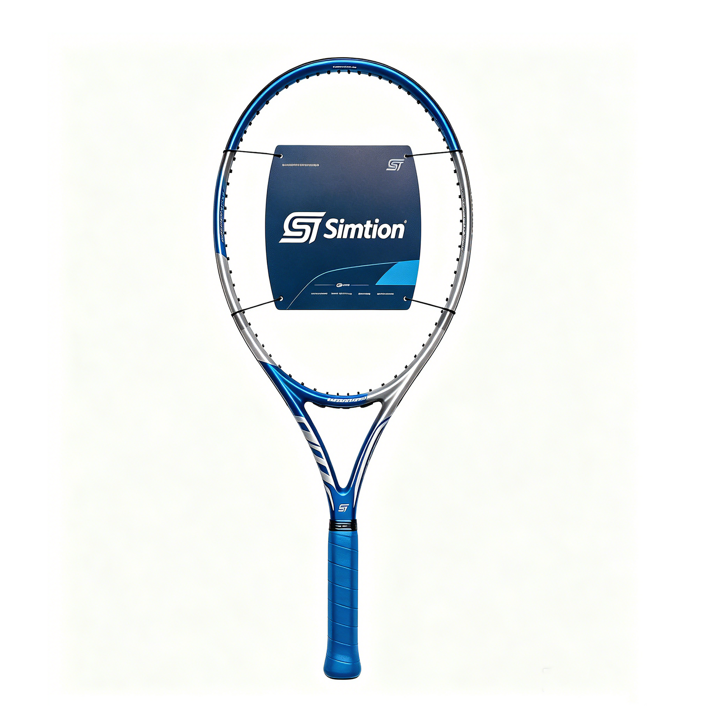 Simtion supreme carbon fiber tennis racket on a white background