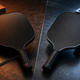 Hot press and cold press carbon fiber pickleball paddles compared on a premium manufacturing surface