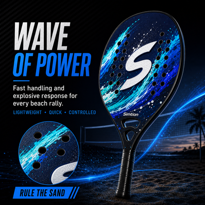 Simtion Carbon Fiber Beach Tennis Paddles Racket Pro Customization
