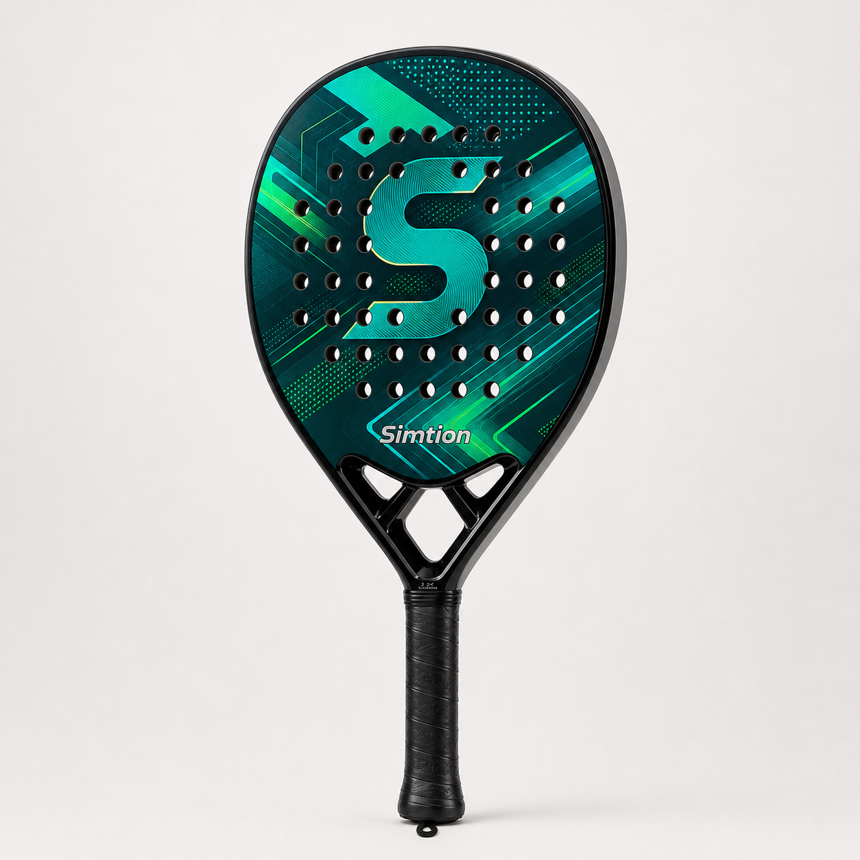 Simtion carbon fiber padel racket 09 on a white background