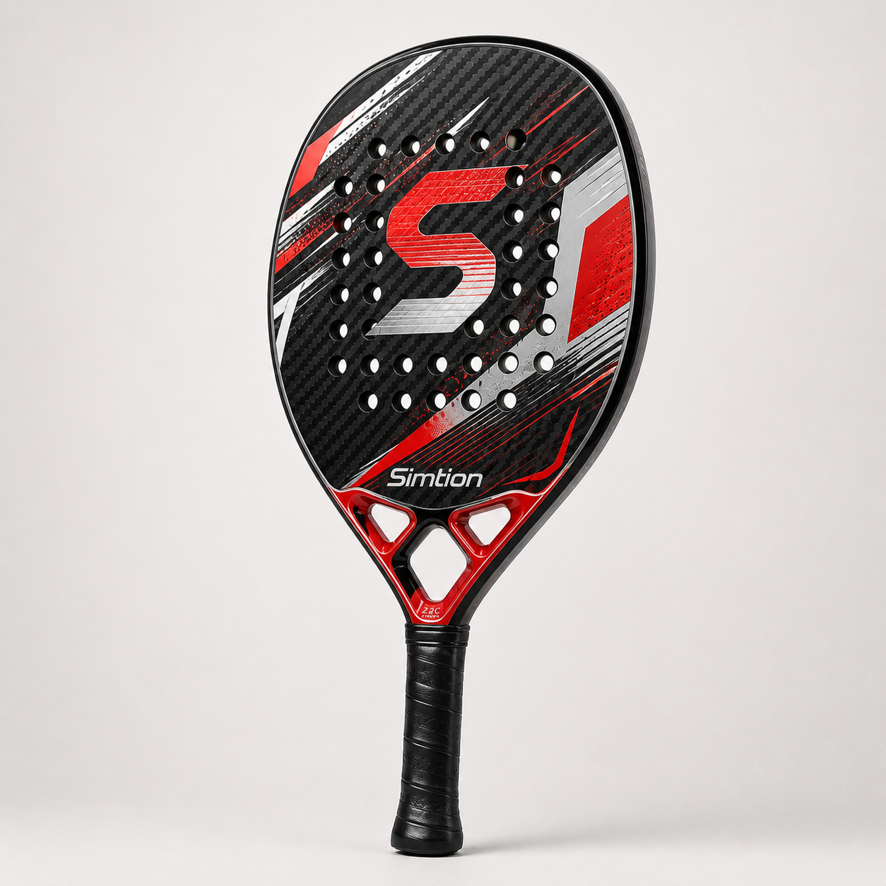 Simtion carbon fiber beach tennis racket 15 on a white background