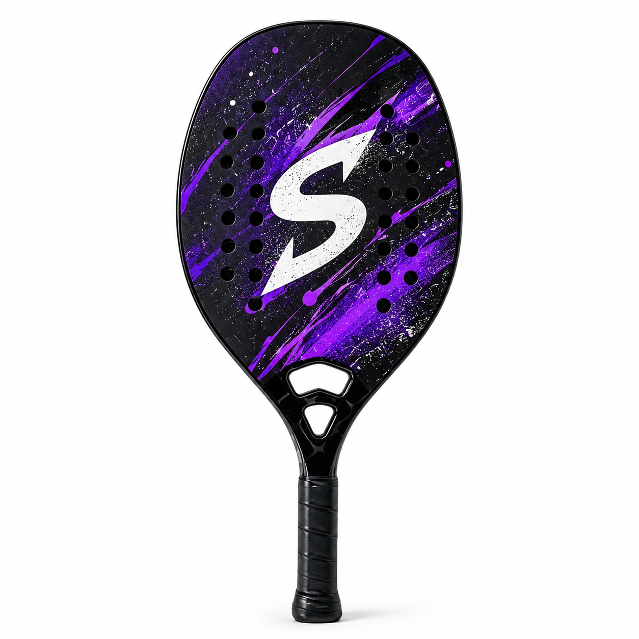 Simtion carbon fiber beach tennis racket 16 on a white background