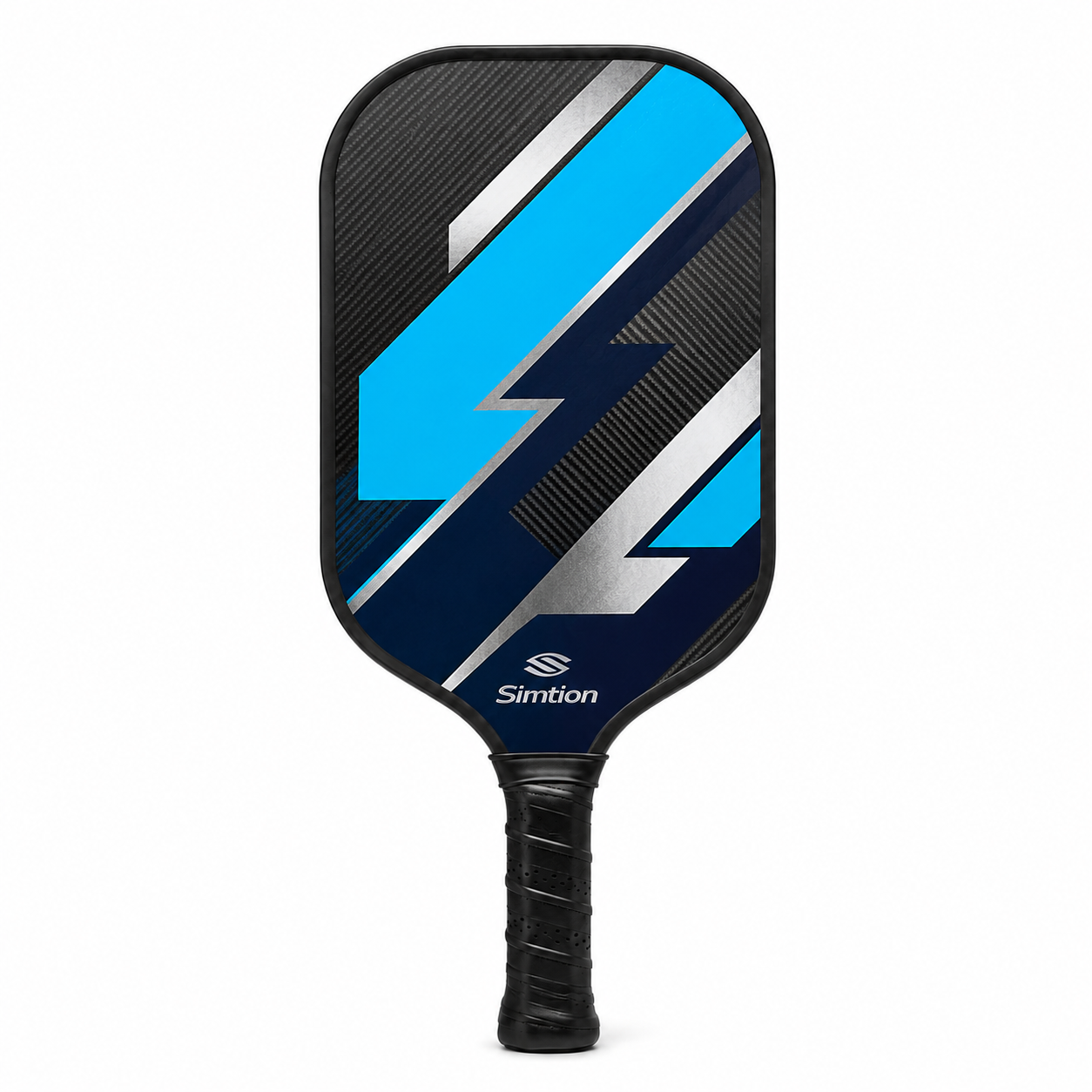 Simtion carbon fiber pickleball paddle 19 on a white background