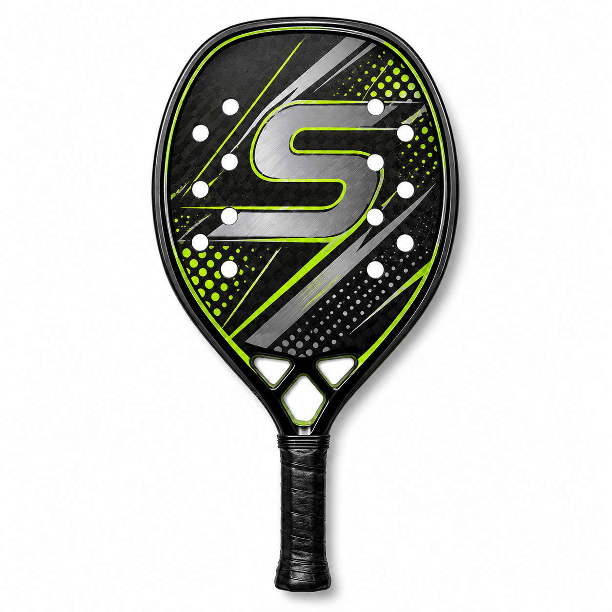 Simtion carbon fiber beach tennis racket 22 on a white background