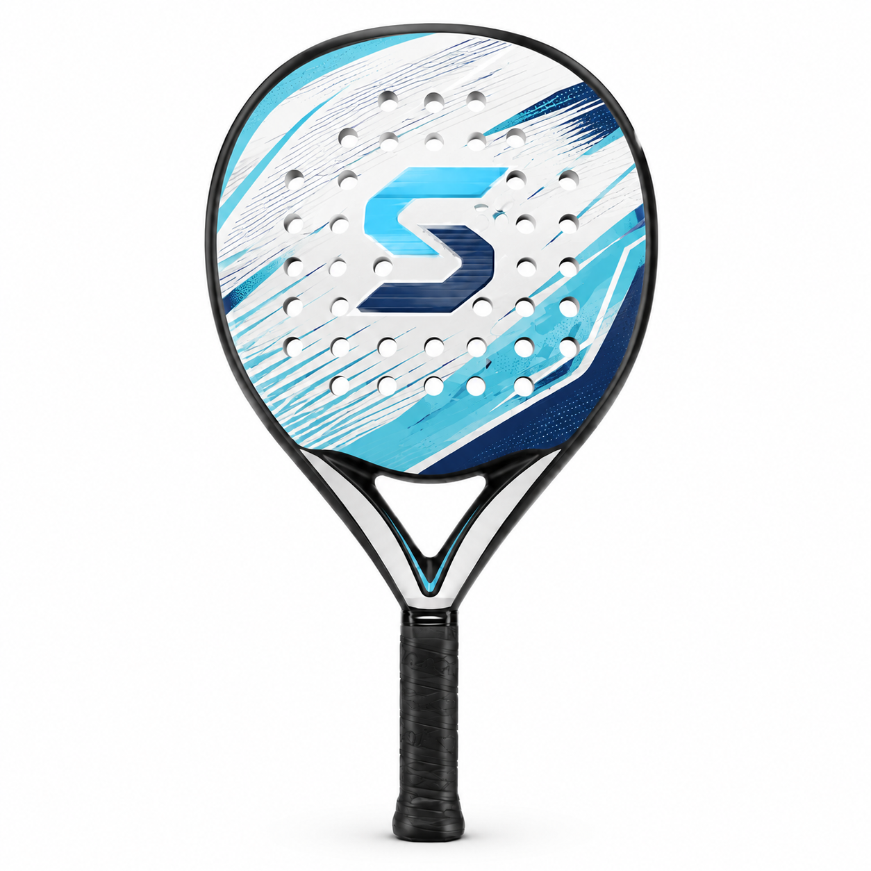 Simtion carbon fiber padel racket 3 on a white background
