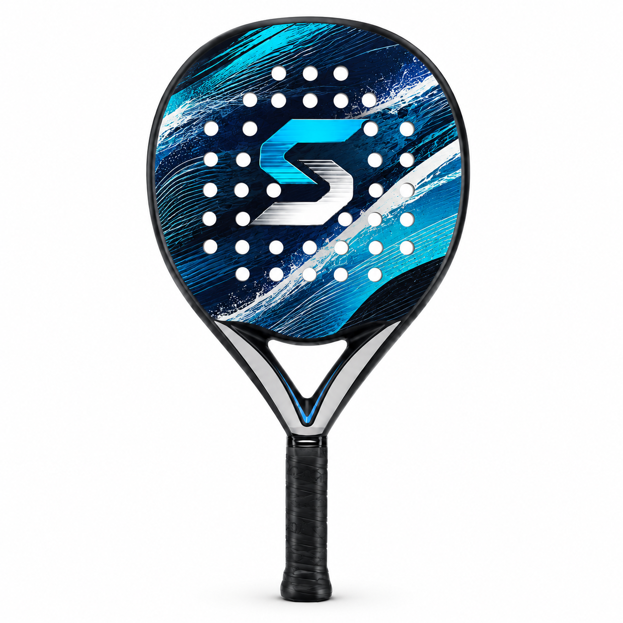 Simtion carbon fiber padel racket 39 on a white background