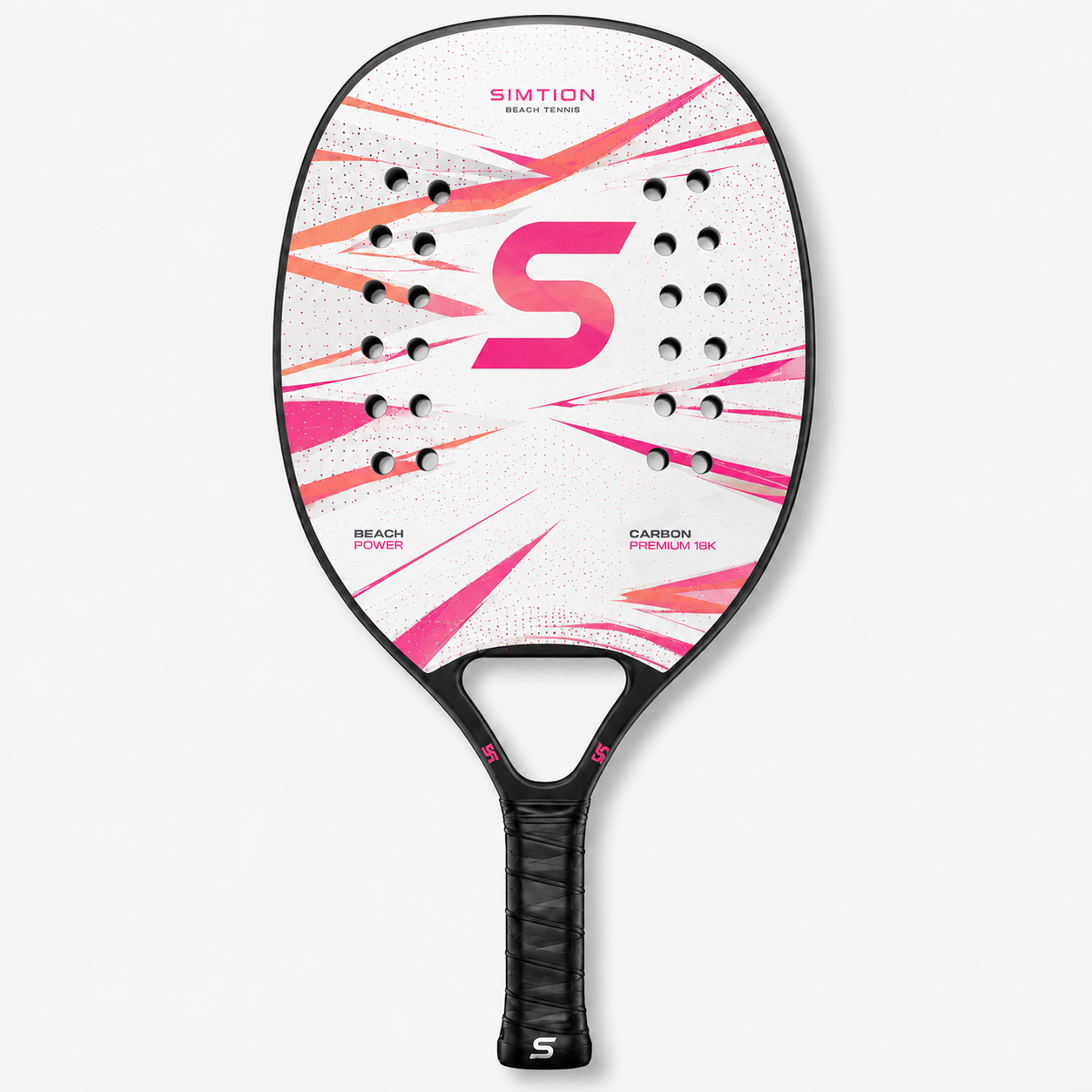 Simtion carbon fiber beach tennis racket 7 on a white background