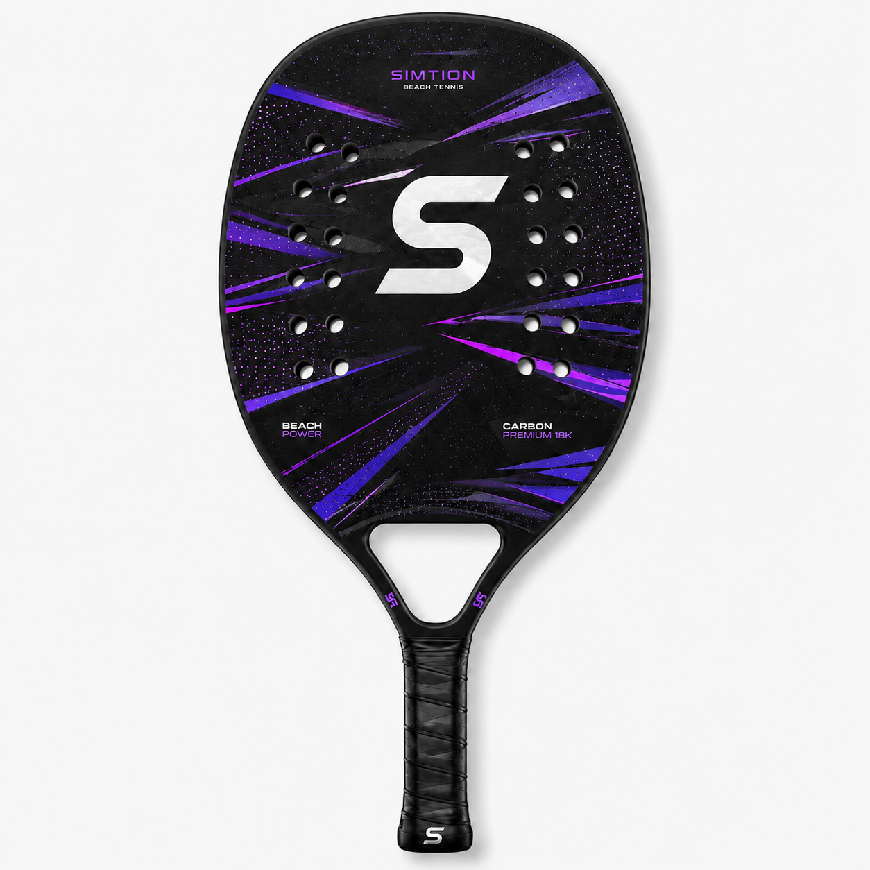 Simtion carbon fiber beach tennis racket 9 on a white background