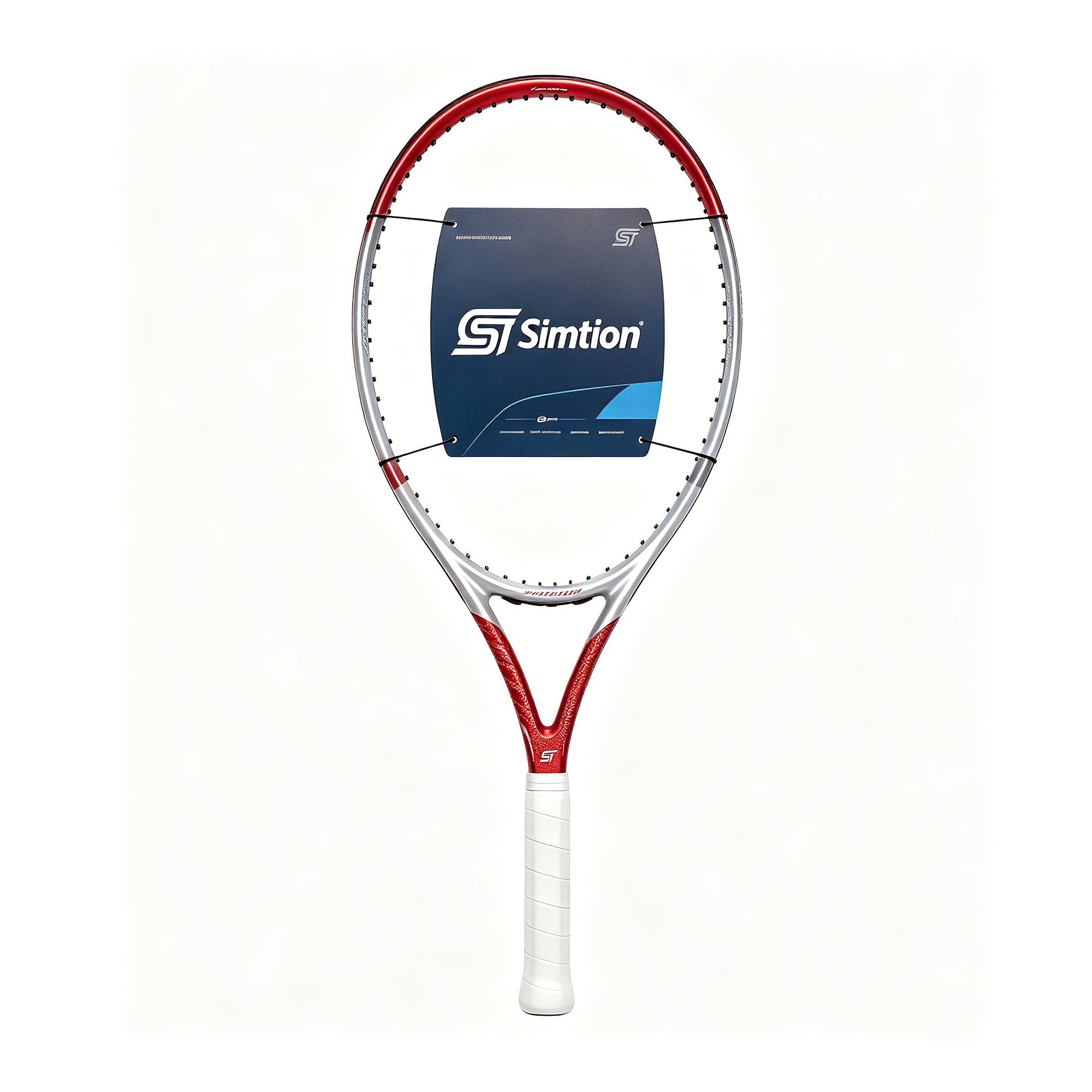 Simtion classic carbon fiber tennis racket on a white background