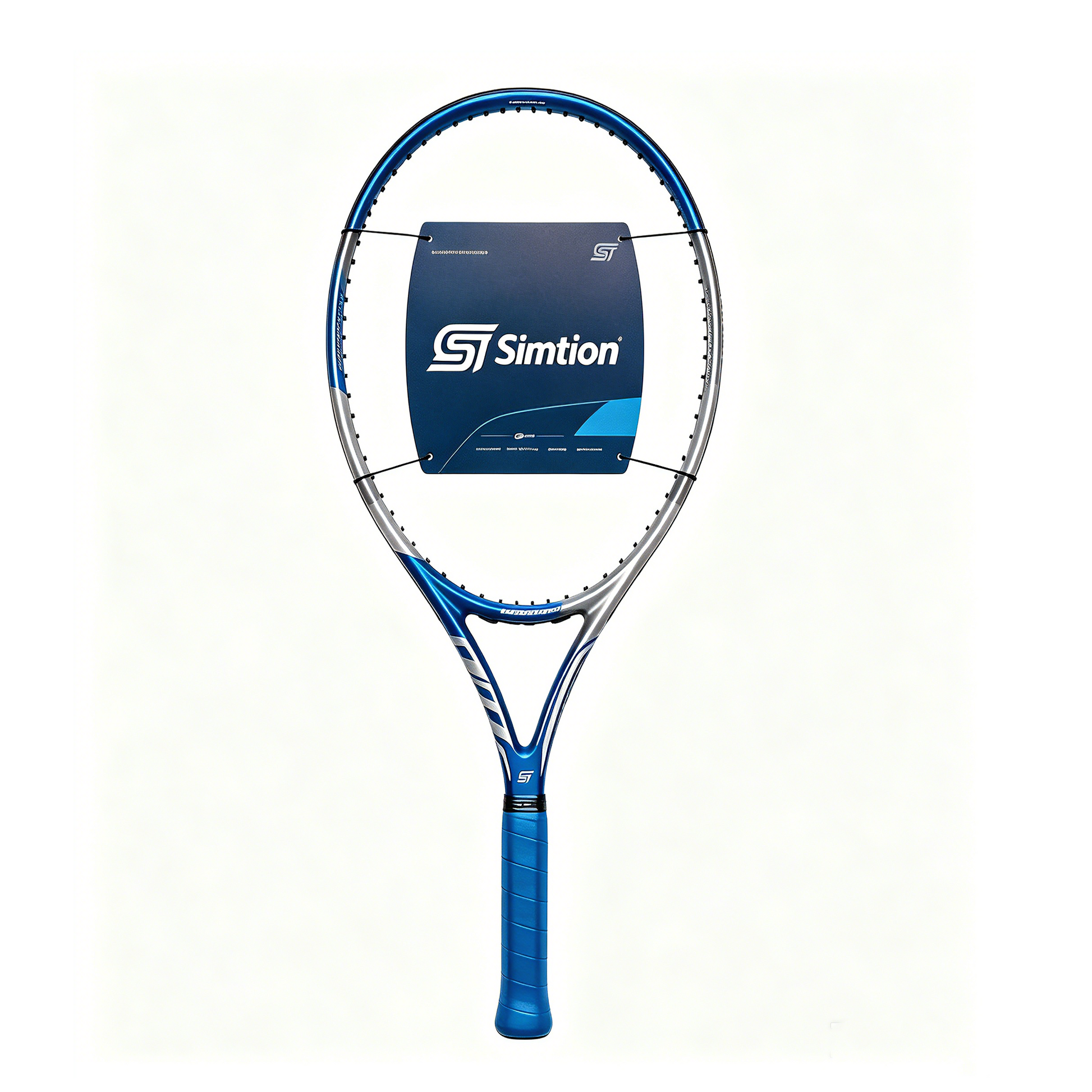 Simtion supreme carbon fiber tennis racket on a white background