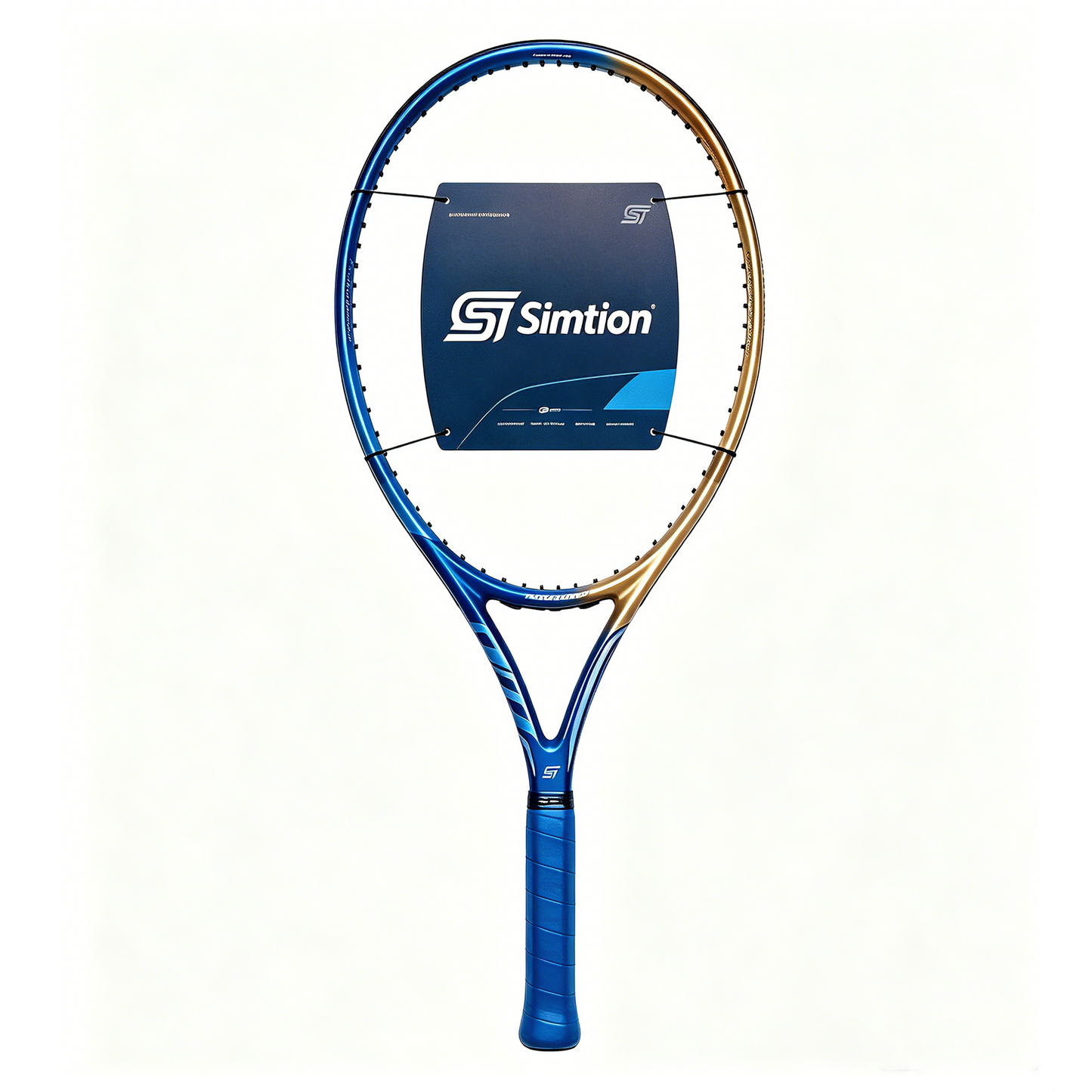 Simtion plus carbon fiber tennis racket on a white background
